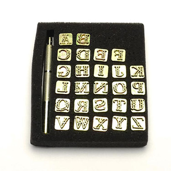 Kyoshin Elle Fancy Alphabet Stamp Set 10mm – LeatherMob
